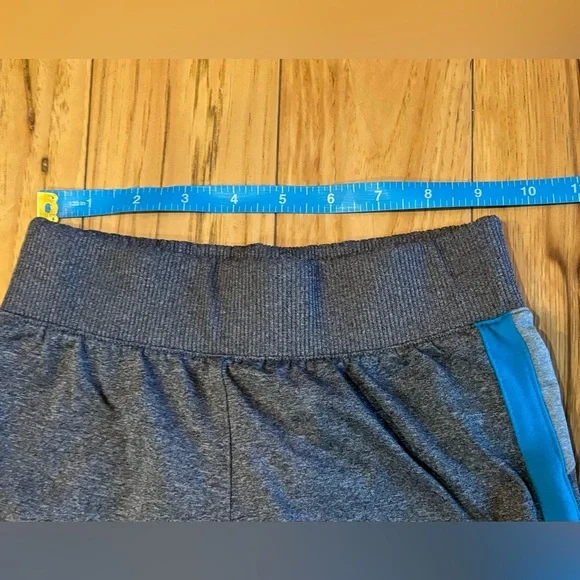 Champion Dark Gray Straight Leg Elastic Sweatpants w Blue Stripe Girls Size 7/8 - Picture 5 of 7